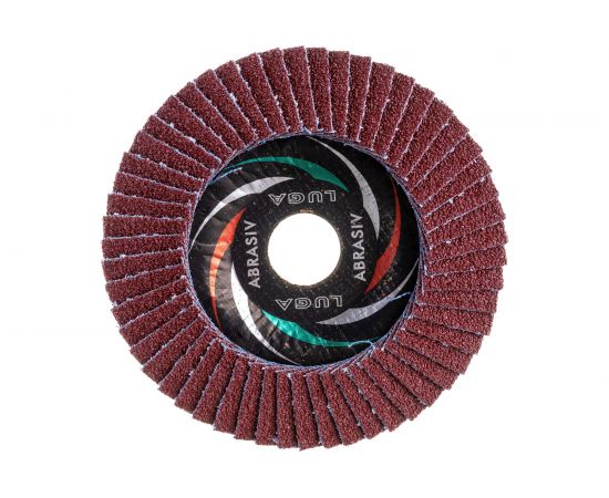 Круг лепестковый торцевой конический КЛТ2 (125х22 мм; А 36; 14А 50/Р36) ЛУГА D91212522140500 – изображение 2