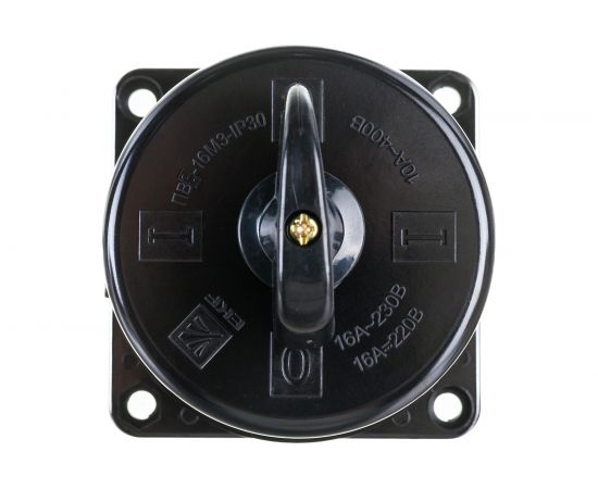 Пакетный выключатель EKF ПВ 3-16 PROxima, М3, IP30, карболит SQpv-3-16-2 – изображение 2