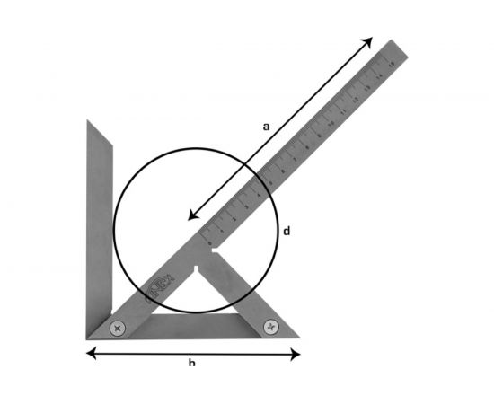 Центровочный угольник Kinex 200х150/210 мм 4062-2 – изображение 2