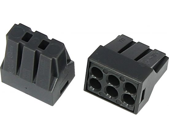 Соединительная 6-и проводная клемма REXANT 0,75-2,5 мм2 5шт 06-0208-B5 – изображение 2