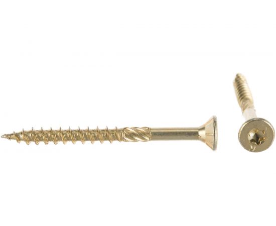 Конструкционный шуруп ЕВРОПАРТНЕР для дерева с фрезой потай ж/п Torx 30, 6.0х70 10шт T2 0060 7 – изображение 2