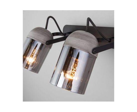 Настенный светильник Eurosvet 20122/2 черный/тертый серый a052951 – изображение 3