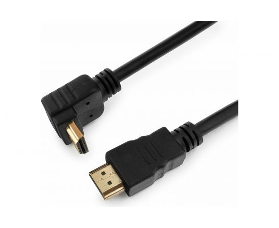Кабель HDMI Cablexpert 3.0 м v1.4 19M/19M угловой разъем черный CC-HDMI490-10 – изображение 3