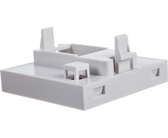 Модуль-адаптер/лицевая панель информационной розетки Экопласт, 45x45, RJ, 1 вход, белый 87013-1 – изображение 3