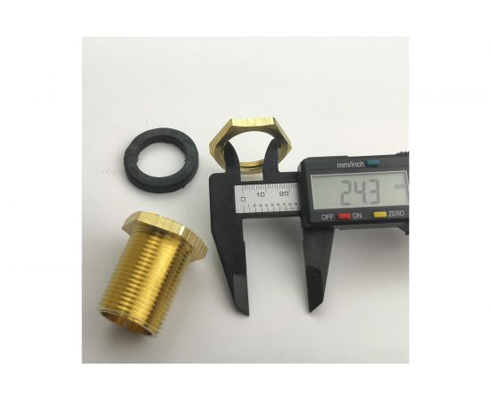 Переходник латунный для врезки в бочку НР 3/4" Профитт 3179867 – изображение 4