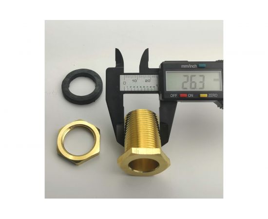 Переходник латунный для врезки в бочку НР 3/4" Профитт 3179867 – изображение 5