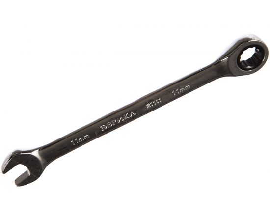 Комбинированный трещоточный ключ 11мм на держателе ЭВРИКА ER-21111H 