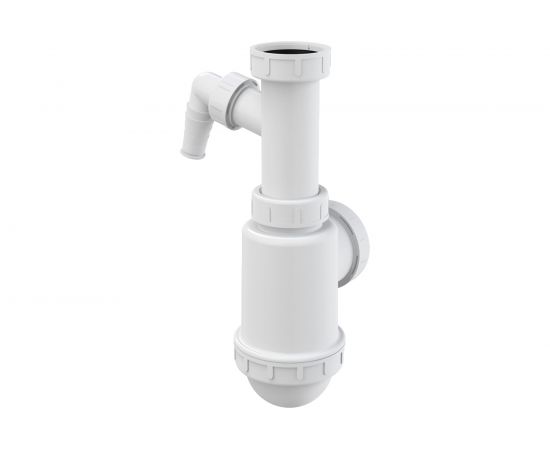 Сифон для мойки Alca Plast A443P-DN50/40 с накидной гайкой 6/4" и штуцером 00051235 