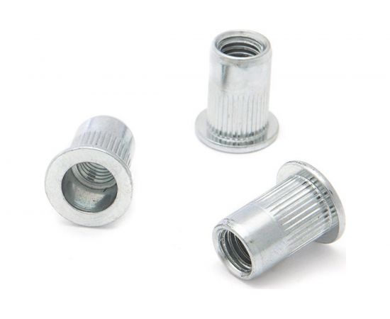 Резьбовые заклепки Дело Техники стальные, с насечкой, М10х21 мм, 50 шт. в пакете 457920 