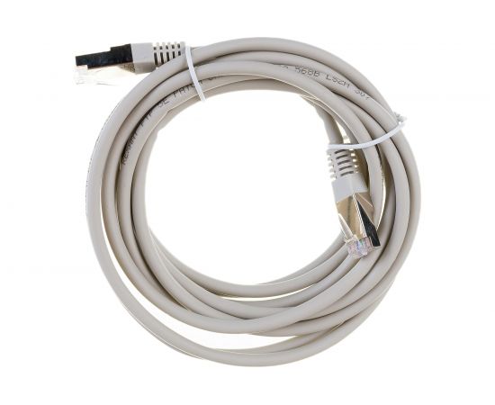 Патч-корд REXANT FTP категория 5e LSZH, длина 3 метра, экранированный, серый 18-8006-1 