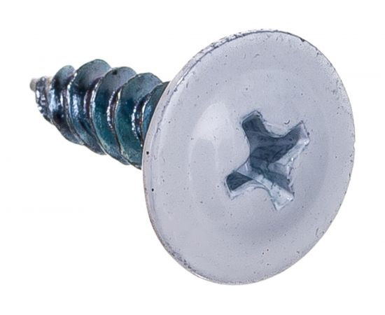 Прессшайба Качественный КРЕПЕЖ 4.2х16 мм, белая RAL 9003, острый, 250 шт 0200213 КЧ – изображение 2