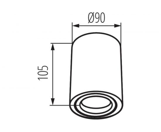 Накладной точечный светильник KANLUX TOLEO DTO50-B 26110 – изображение 2