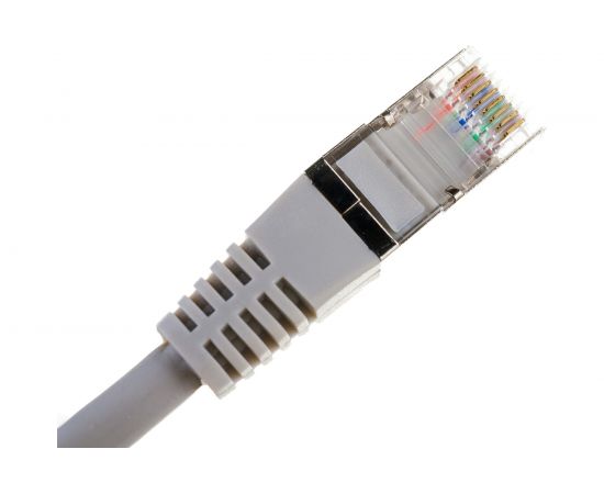 Патч-корд REXANT FTP категория 5e LSZH, длина 3 метра, экранированный, серый 18-8006-1 – изображение 2