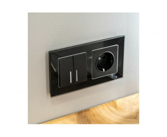 Рамка WERKEL, W0021108 на 2 поста черный a051439 – изображение 2