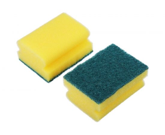 Набор губок для мытья посуды VETTA Профи 2 шт, 8.5x6.5x4.3 см 441-085 – изображение 2