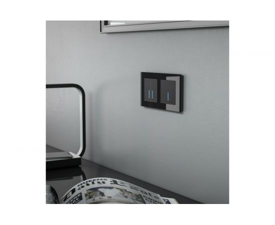 Рамка WERKEL, W0021108 на 2 поста черный a051439 – изображение 3