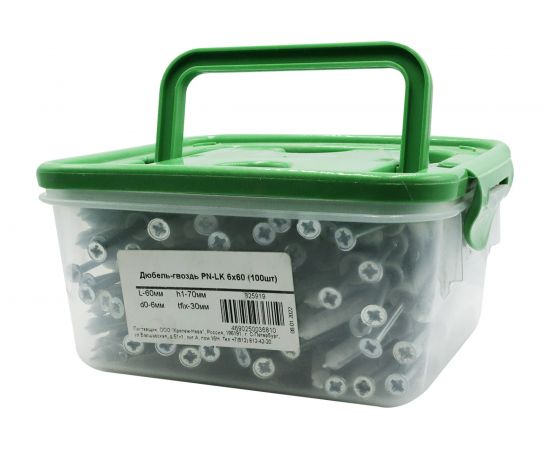 Дюбель-гвоздь ПАРТНЕР PN-LK 6x60 100 шт - контейнер 825919 – изображение 3
