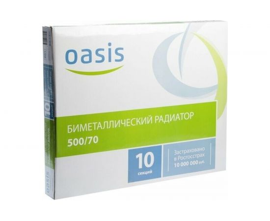 Биметаллический радиатор Oasis 500/70/10 4670004376430 – изображение 3