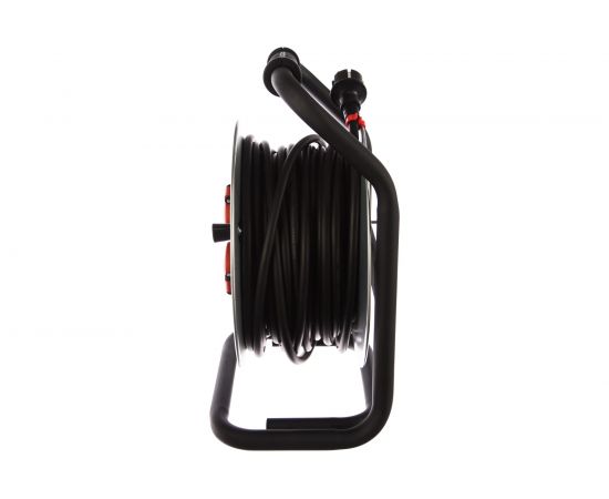 Удлинитель на металлической катушке Power Cube 4 розетки, с заземлением, IP44, 16А, 30м, резина, 3*2,5мм2 PC44801 – изображение 3