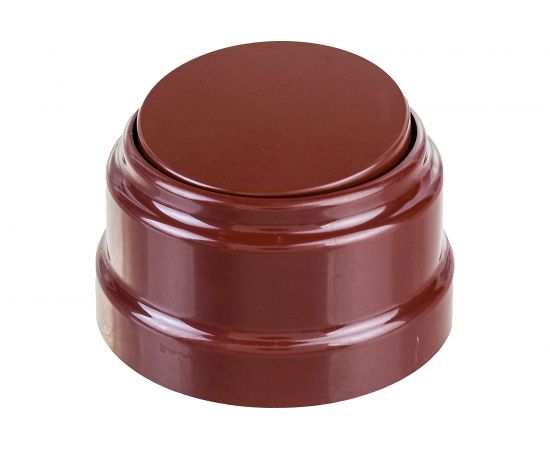 1-клавишный выключатель Bylectrica А110-2201 10А открытой установки, серия РЕТРО, коричневый, А110-2201 коричневый – изображение 3