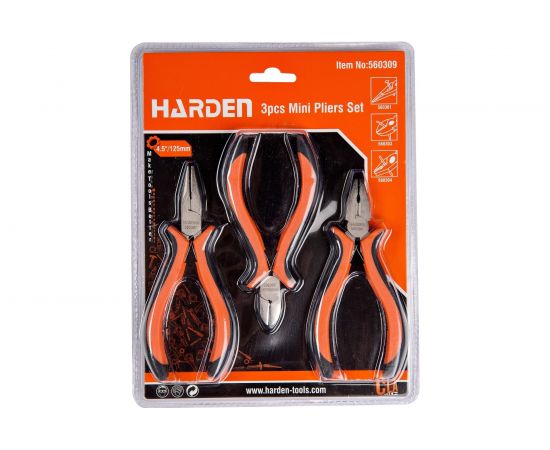 Набор шарнирно-губцевого инструмента HARDEN для точных работ, 3 предм. 560309 – изображение 3