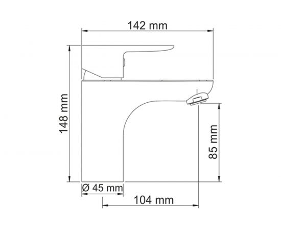 Смеситель для умывальника WasserKRAFT Leine 3503 – изображение 3