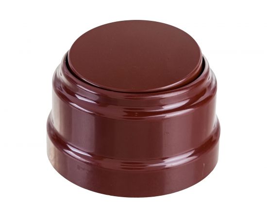 1-клавишный выключатель Bylectrica А110-2201 10А открытой установки, серия РЕТРО, коричневый, А110-2201 коричневый – изображение 4