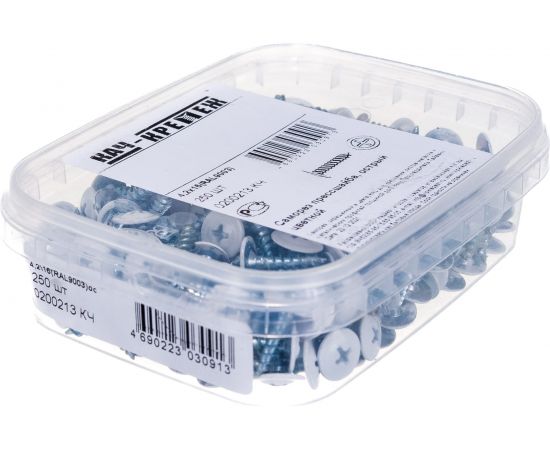 Прессшайба Качественный КРЕПЕЖ 4.2х16 мм, белая RAL 9003, острый, 250 шт 0200213 КЧ – изображение 4