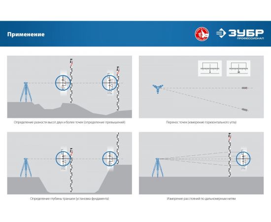 Рейка геодезическа ЗУБР РГ 5 34948-5 – изображение 10