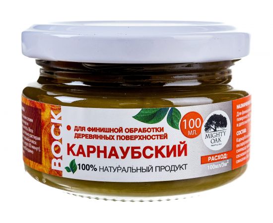 Карнаубский воск MIGHTY OAK 0.1 л, светлый орех MO166 