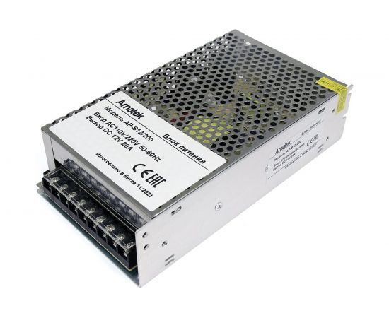 Блок питания Amatek AP-S12/200 12В/20А 7000611 