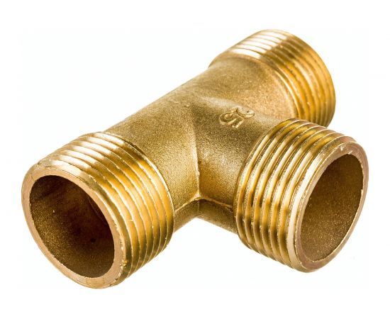 Тройник LEXLINE 1 нар/нар/нар., латунь 25 Украина 516606 