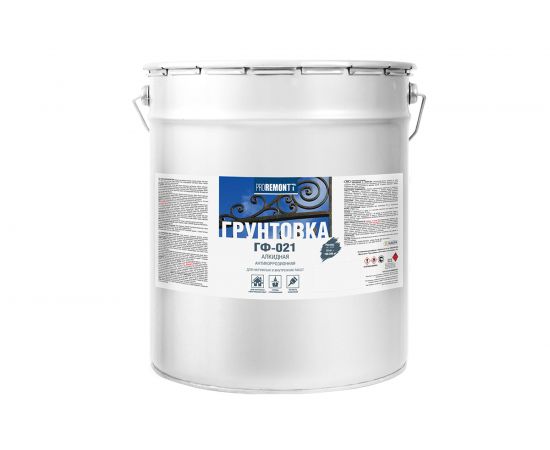 Грунт PROREMONTT ГФ-021 серый, 18 кг Лк-00004522 