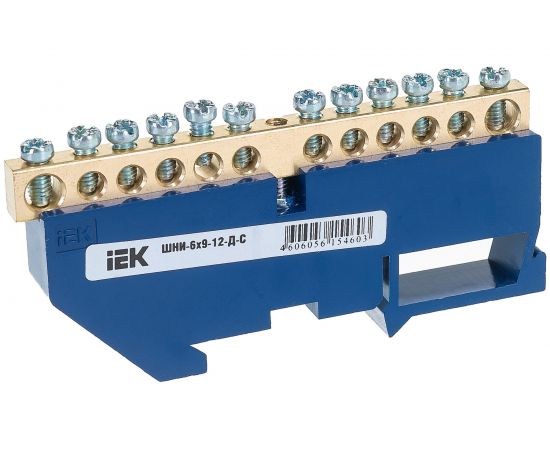 Нулевая шина, 6х9 12-Д IEK YNN10-69-12D-K07 