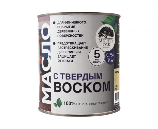 Масло с твёрдым воском Mighty Oak 0.75 л MO112 – изображение 2