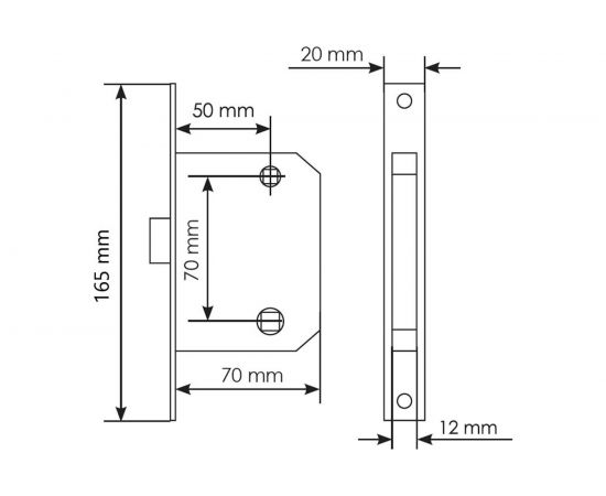 Бесшумная сантехническая защелка MORELLI 2070P W, цвет - белый 9012832 – изображение 2