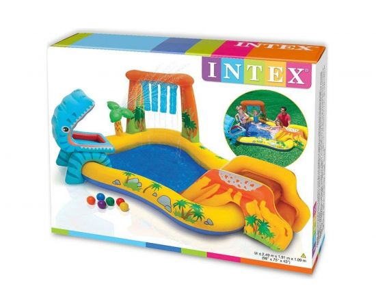 Детский игровой центр Intex Динозавр 241х191х109см 57444 – изображение 2