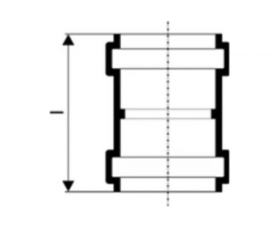 Муфта двухраструбная HTMM 50 Ostendorf 112510 – изображение 2