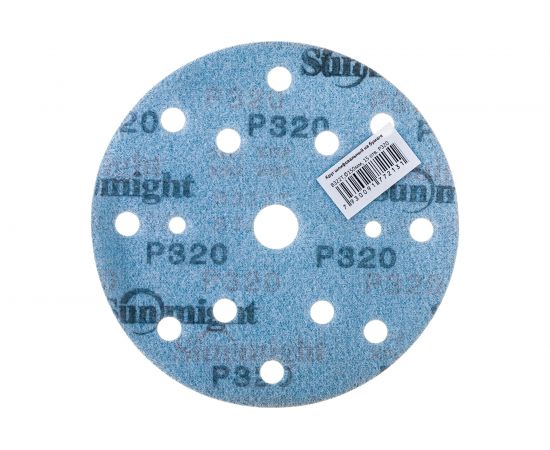 Круг шлифовальный на бумаге B322 (150 мм; 15 отверстий; Р320) SUNMIGHT 7930091772131 – изображение 2