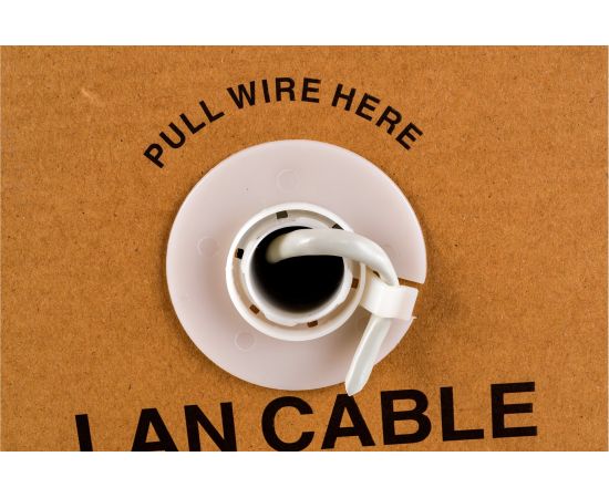 Кабель UTP ExeGate 4 пары, категория 5e, CCA, многожильный, бухта 305м, серый, PVC 205293 – изображение 3