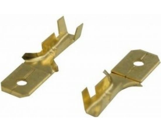 Плоская клемма гнездо REXANT 7,7 мм РП-м 1.5-(6.3) латунь 10 шт 06-0397-A – изображение 3