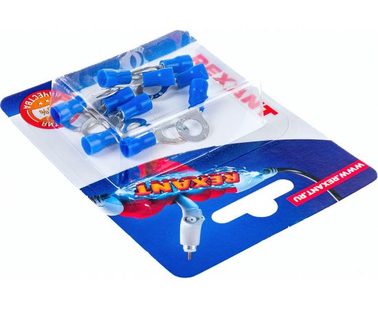 Кольцевой изолированный наконечник REXANT d 6,5мм 1,5-2,5мм2 НКи 2.5-6 синий 10 шт 06-0420-A – изображение 3