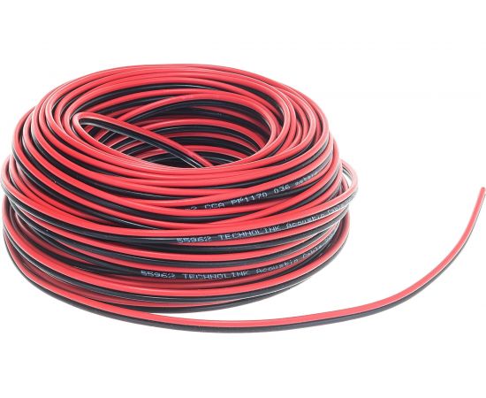 Акустический кабель DORI 2x0,5 чёрно-красный 20м, шт 11424 – изображение 4