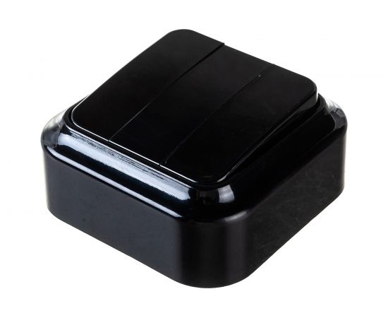 Выключатель Bylectrica3-клавишная, открытая установка, 6А, серия ПРАЛЕСКА, А056-137 черный – изображение 4