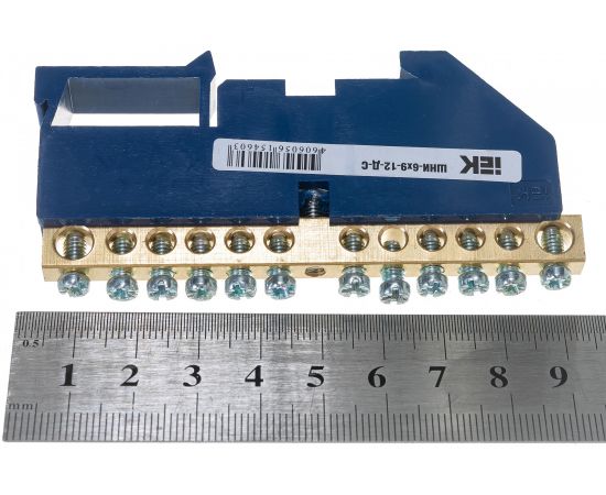 Нулевая шина, 6х9 12-Д IEK YNN10-69-12D-K07 – изображение 4