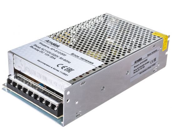 Блок питания Amatek AP-S12/200 12В/20А 7000611 – изображение 5