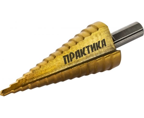 Сверло по металлу ступенчатое 4-30 мм шаг 2 мм TIN ПРОФИ ПРАКТИКА 798-324 – изображение 5