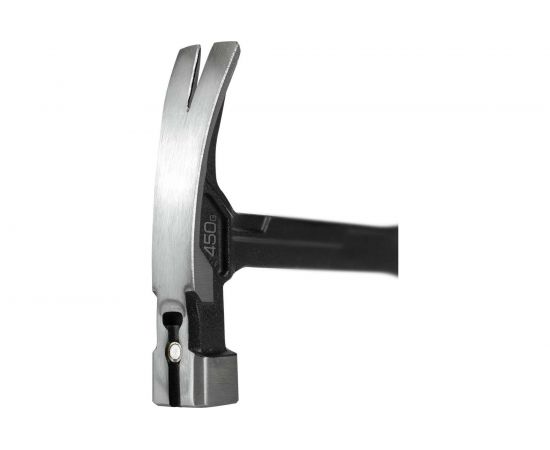 Молоток-гвоздодер Berger BG цельнокованый 450 г., магнит, 3-компонентная рукоятка,BG1527 – изображение 7