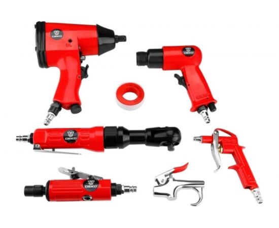 Набор пневмоинструмента и аксессуаров DEKO DKPT61 018-1105 – изображение 10