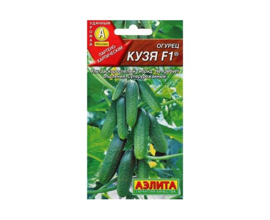 Семена Аэлита Огурец Кузя F1 партенокарпический, 10 шт. 4601729038181 